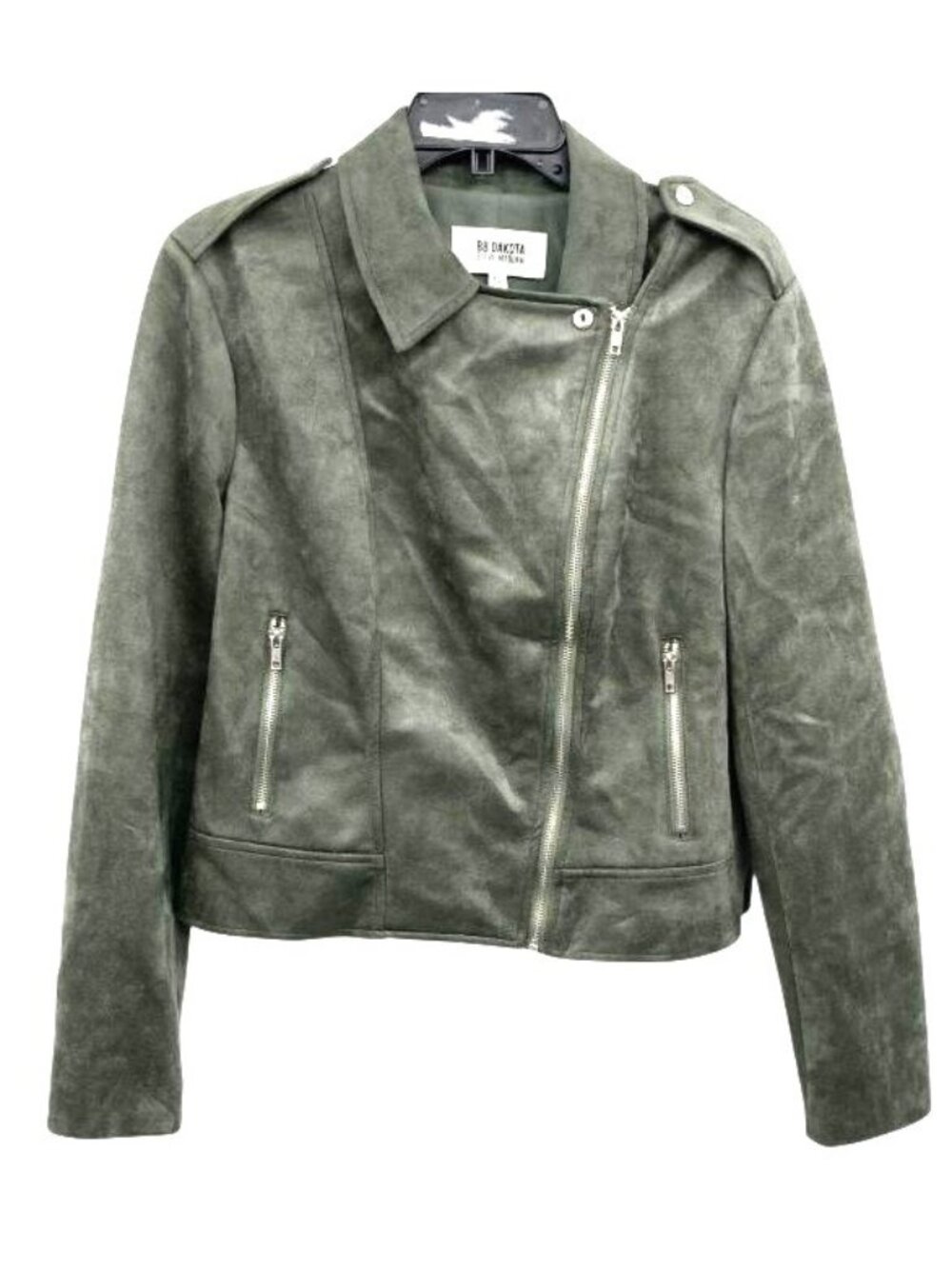 Steve Madden BB Dakota Green Faux Suede Jacket - Size XL